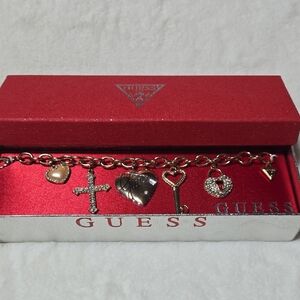 Guess Gold and Silver Charm Bracelet